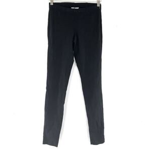 BAR III Faux Leather Leggings Pants Size S Black Piped Slim Cigarette Pant